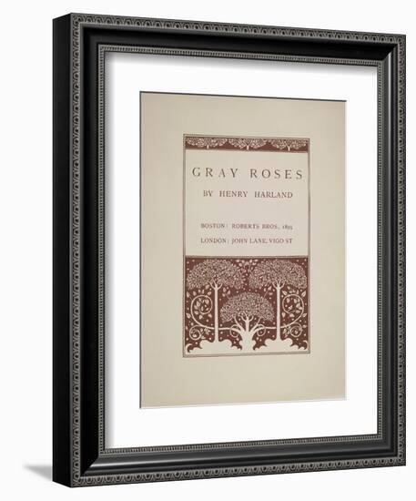 Gray Roses-Aubrey Beardsley-Framed Giclee Print