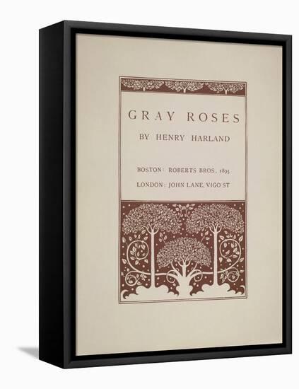 Gray Roses-Aubrey Beardsley-Framed Premier Image Canvas