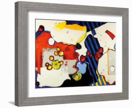 Gray Spots Mod-Shirley Novak-Framed Art Print