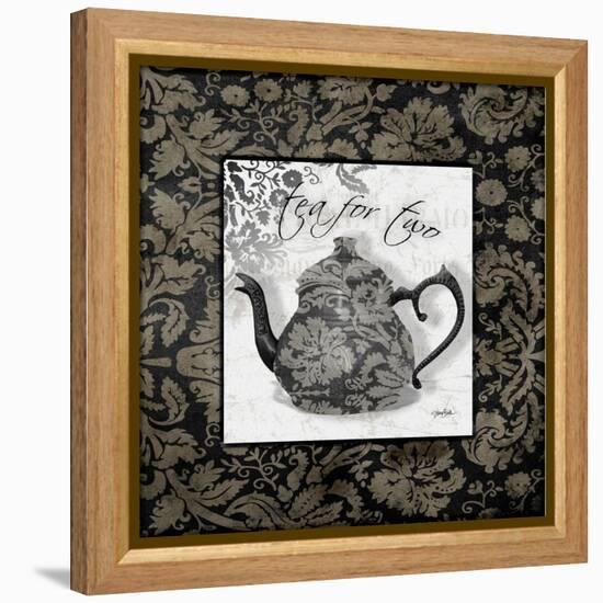 Gray Tea Damask-Diane Stimson-Framed Stretched Canvas