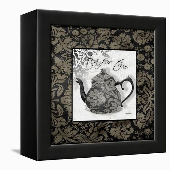 Gray Tea Damask-Diane Stimson-Framed Stretched Canvas