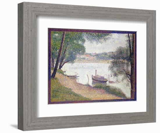 Gray Weather, Grand Jatte-Georges Seurat-Framed Giclee Print