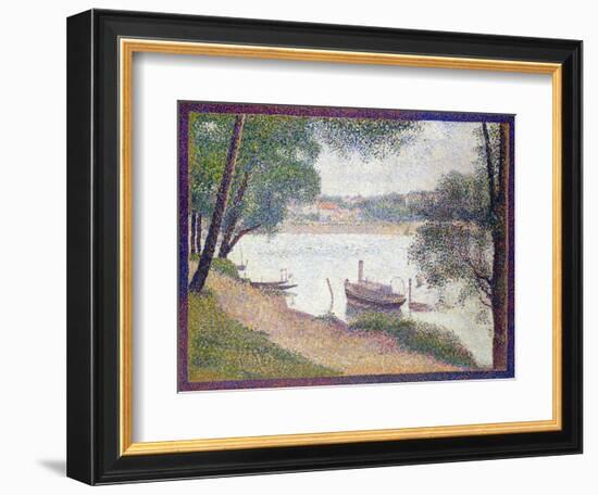 Gray Weather, Grand Jatte-Georges Seurat-Framed Giclee Print