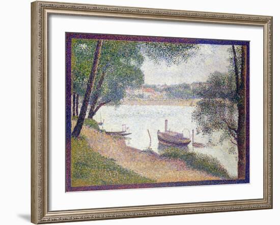 Gray Weather, Grand Jatte-Georges Seurat-Framed Giclee Print