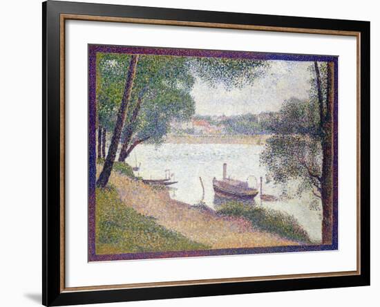 Gray Weather, Grand Jatte-Georges Seurat-Framed Giclee Print