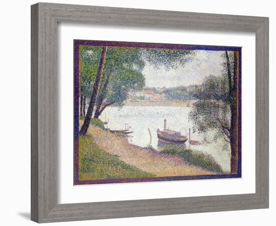 Gray Weather, Grand Jatte-Georges Seurat-Framed Giclee Print