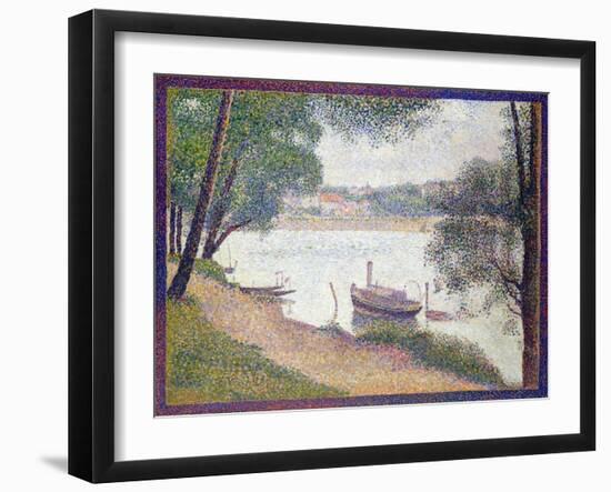 Gray Weather, Grand Jatte-Georges Seurat-Framed Giclee Print