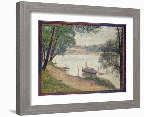 Gray Weather, Grande Jatte, c.1886-88-Georges Pierre Seurat-Framed Giclee Print