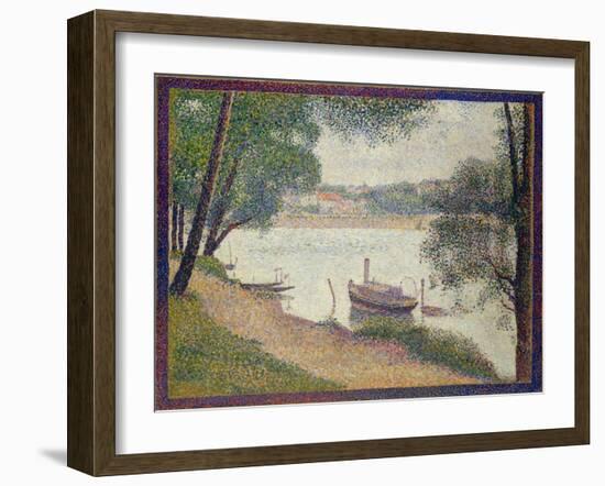 Gray Weather, Grande Jatte, c.1886-88-Georges Pierre Seurat-Framed Giclee Print