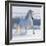 Gray Welsh Pony Galloping on Snow Hill-Abramova Kseniya-Framed Photographic Print