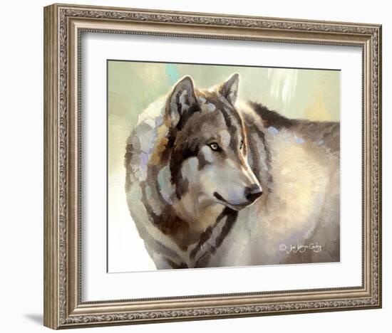 Gray Wolf Looking back-Joni Johnson-Godsy-Framed Giclee Print