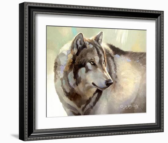 Gray Wolf Looking back-Joni Johnson-Godsy-Framed Giclee Print