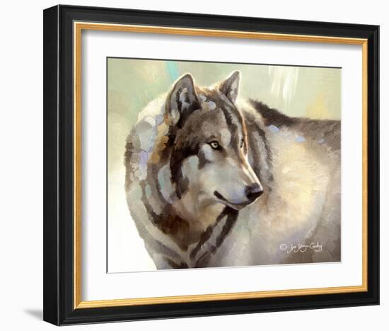 Gray Wolf Looking back-Joni Johnson-Godsy-Framed Giclee Print