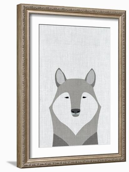 Gray Wolf-Annie Bailey Art-Framed Art Print