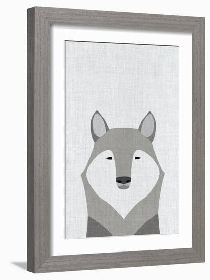 Gray Wolf-Annie Bailey Art-Framed Art Print