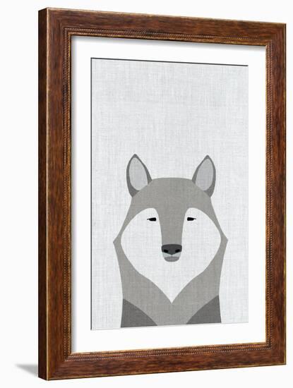 Gray Wolf-Annie Bailey Art-Framed Art Print