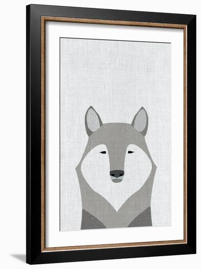 Gray Wolf-Annie Bailey Art-Framed Art Print