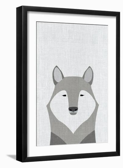 Gray Wolf-Annie Bailey Art-Framed Art Print