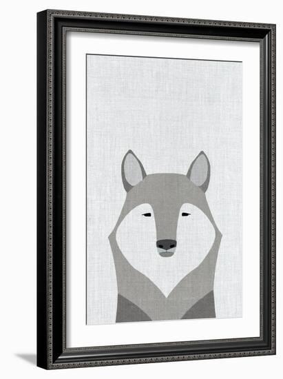 Gray Wolf-Annie Bailey Art-Framed Art Print