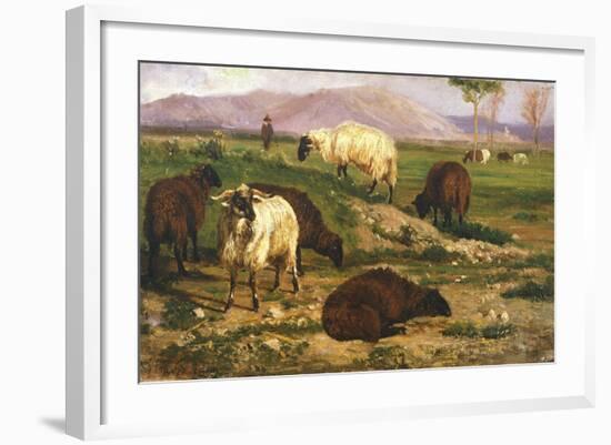 Grazing Animals-Nicola Palizzi-Framed Giclee Print