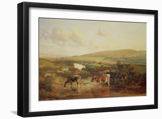 Grazing Animals-Thomas Sidney Cooper-Framed Giclee Print