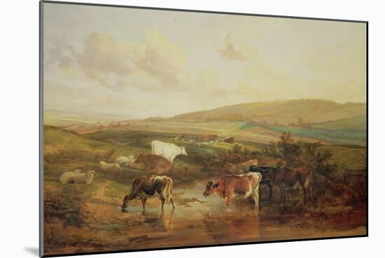 Grazing Animals-Thomas Sidney Cooper-Mounted Giclee Print