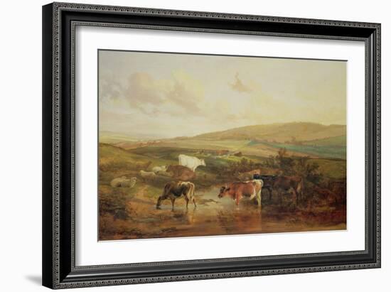 Grazing Animals-Thomas Sidney Cooper-Framed Giclee Print