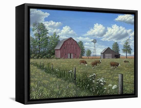 Grazing Cattle-Robert Wavra-Framed Premier Image Canvas