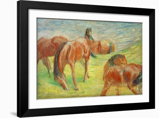 Grazing Horses I-Franz Marc-Framed Giclee Print