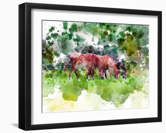 Grazing III-Chamira Young-Framed Art Print