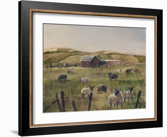 Grazing Sheep II-Ethan Harper-Framed Art Print