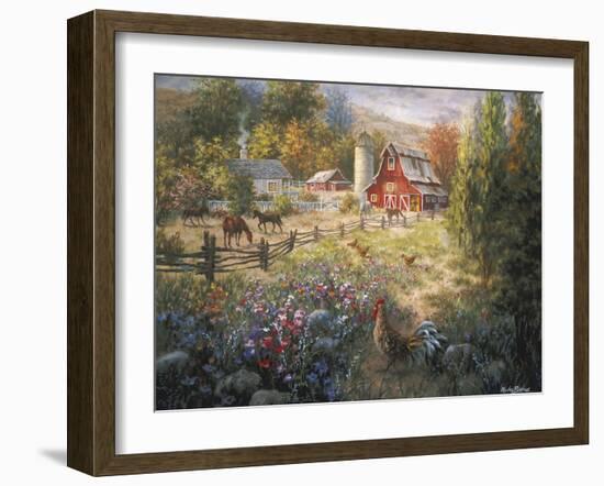 Grazing the Fertile Farmland-Nicky Boehme-Framed Giclee Print