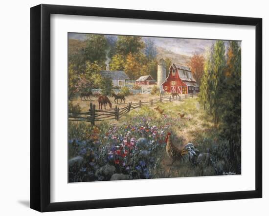 Grazing the Fertile Farmland-Nicky Boehme-Framed Giclee Print