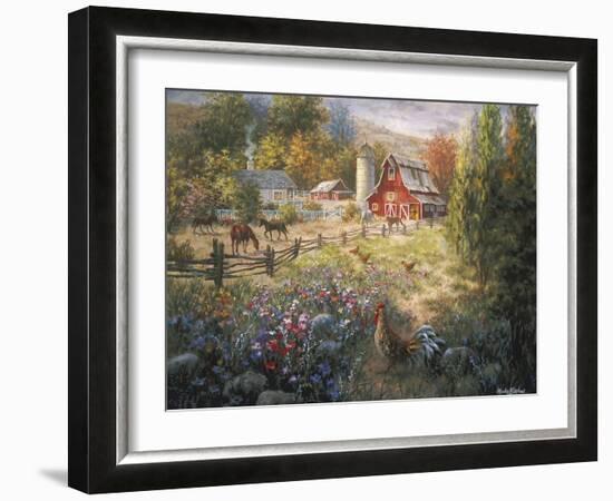 Grazing the Fertile Farmland-Nicky Boehme-Framed Giclee Print