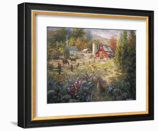 Grazing the Fertile Farmland-Nicky Boehme-Framed Giclee Print