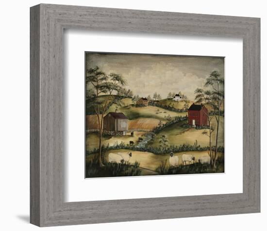 Grazing-Barbara Jeffords-Framed Art Print