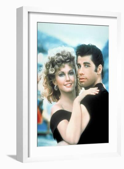 Grease, Olivia Newton-John, John Travolta, Directed by Randal Kleiser, 1978-null-Framed Photo