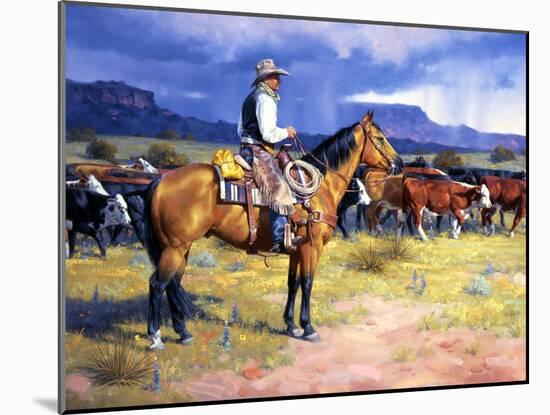 Great American Cowboy-Jack Sorenson-Mounted Art Print