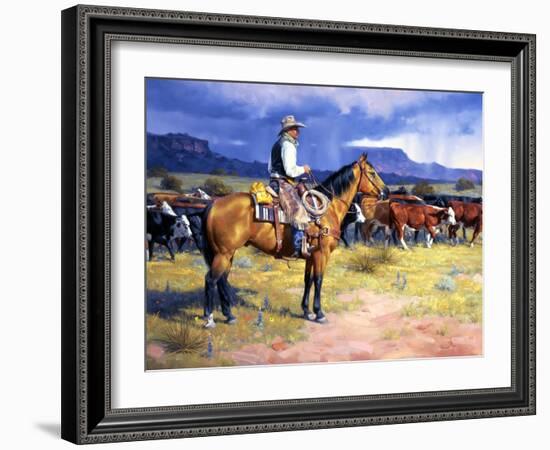 Great American Cowboy-Jack Sorenson-Framed Art Print