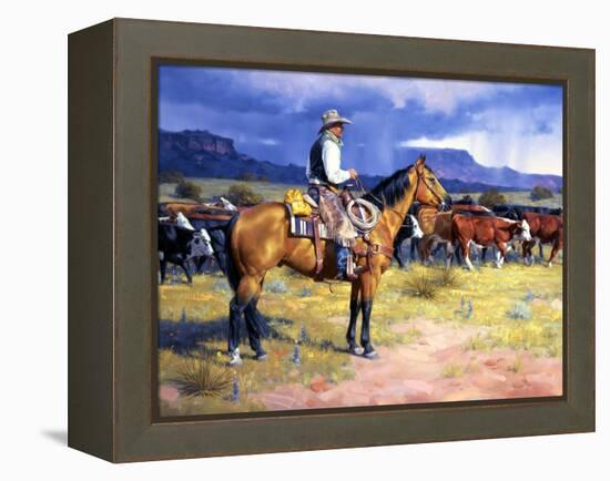 Great American Cowboy-Jack Sorenson-Framed Stretched Canvas