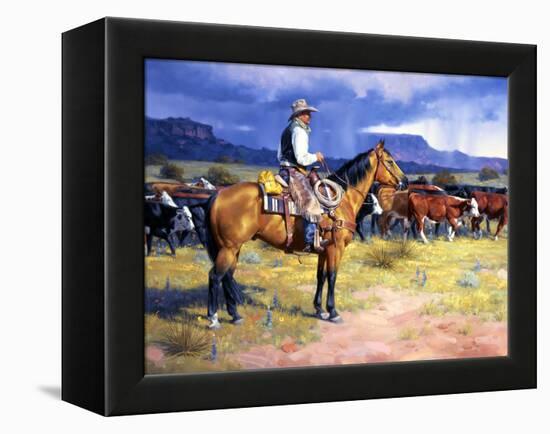 Great American Cowboy-Jack Sorenson-Framed Stretched Canvas