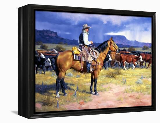 Great American Cowboy-Jack Sorenson-Framed Stretched Canvas