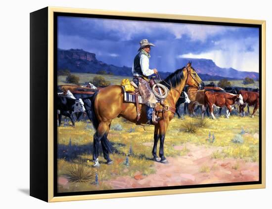 Great American Cowboy-Jack Sorenson-Framed Stretched Canvas