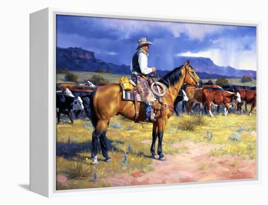 Great American Cowboy-Jack Sorenson-Framed Stretched Canvas