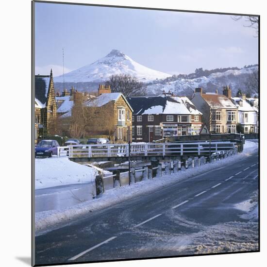 Great Ayton in the snow North Yorkshire, England.-Joe Cornish-Mounted Photo