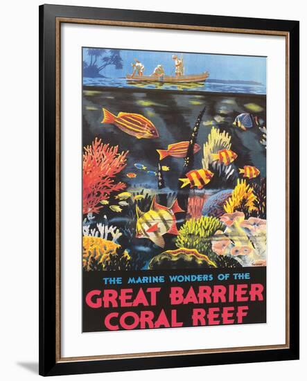 Great Barrier Coral Reef c.1933-Frederick Phillips-Framed Giclee Print