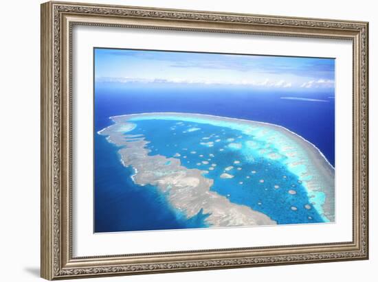 Great Barrier Reef Aerial View-null-Framed Photographic Print