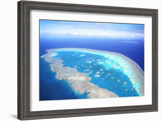 Great Barrier Reef Aerial View-null-Framed Photographic Print