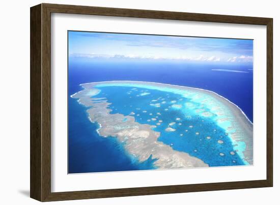 Great Barrier Reef Aerial View-null-Framed Photographic Print