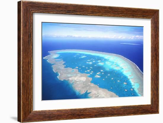 Great Barrier Reef Aerial View-null-Framed Photographic Print